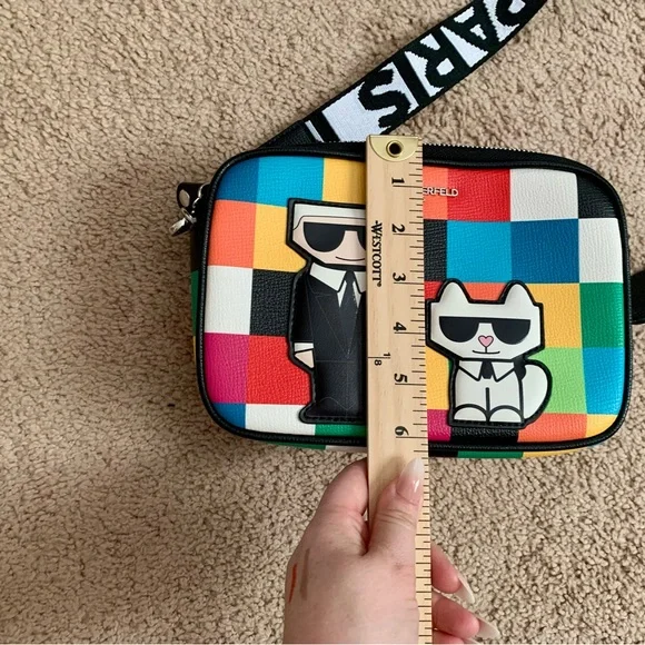Karl Lagerfeld Colorful Graphic Crossbody Bag - Picture 8 of 11